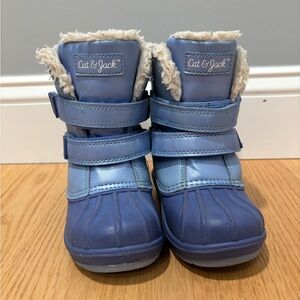 Cat & Jack Blue Kids Rain & Snow Boots size 9